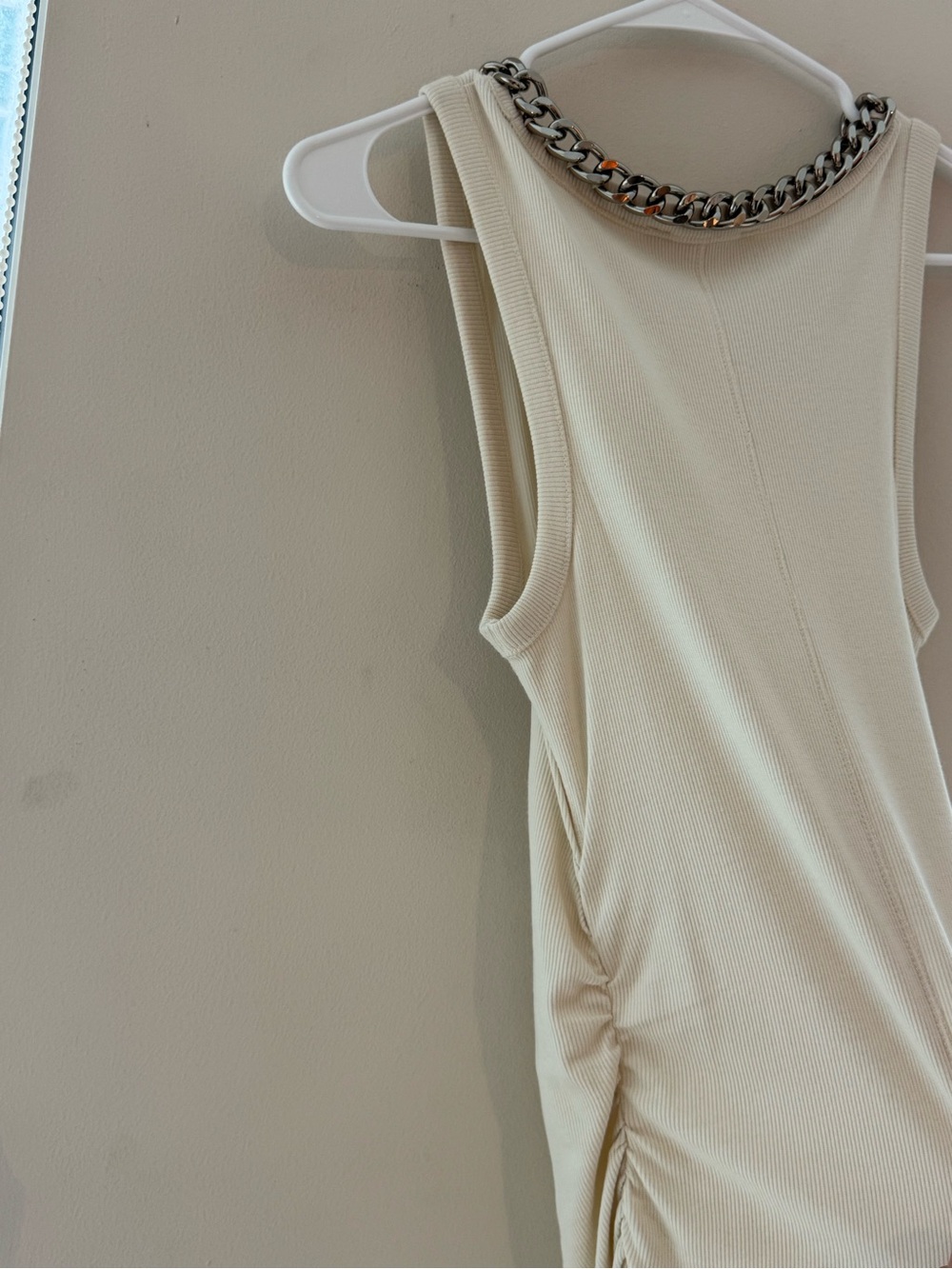 All Saints Chain Ribbed Tank Midi Dress - Picture 5 of 5